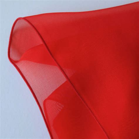 True Red Silk Scarf Bright Red Silk Chiffon Scarf AS6 - Etsy