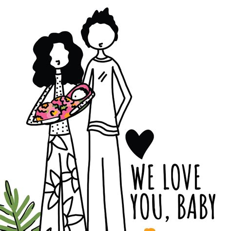 Baby Card We Love You Baby Etsy