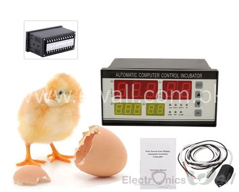 Ewall Egg Incubator Controller Thermostat Hygrostat Full Automatic