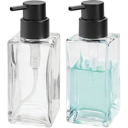 MDesign Set Of 2 Refillable Soap Dispenser Liquid Hand Soap Dispenser