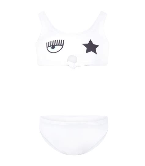 Chiara Ferragni White Bikini For Girl CoccoleBimbi