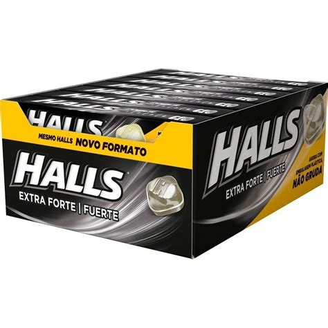 Pra Q Serve O Halls Preto - Halls Extra Forte Caixa 588g 21 Unidades Balas Halls Preto Refescante ...