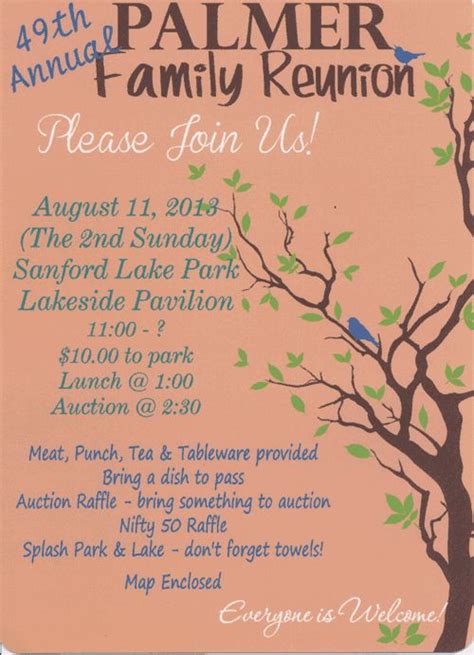 21 best images about Family Reunion Invitations on Pinterest