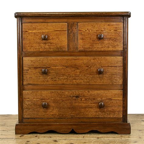 Reclaimed Pitch Pine Chest Of Drawers M A Penderyn Antiques