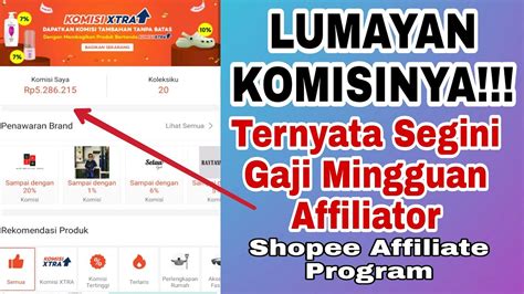 Pendapatan Shopee Affiliate Di Tahun 2023 Wah Bikin Kaget YouTube