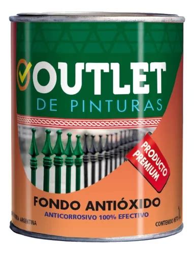 Antiferrugem X 1 Litro Vermelho Cinza Branco Preto Verde Mate