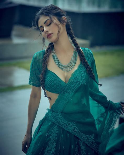 After Rocking Saree Without A Blouse Mouni Roy Sizzles In A Sea Green Lehenga Of Over Rs 200000