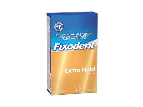 Fixodent Denture Adhesive Powder, Extra Hold, 2.70 oz Ingredients and ...