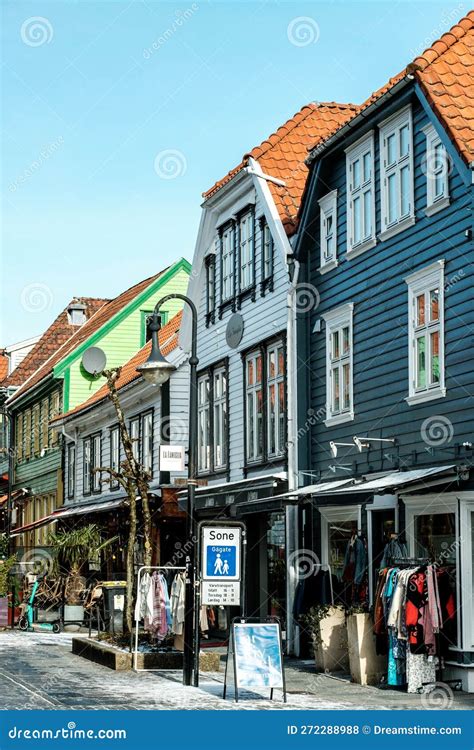 Traditional And Historic Building Old Town Stavanger Editorial Stock