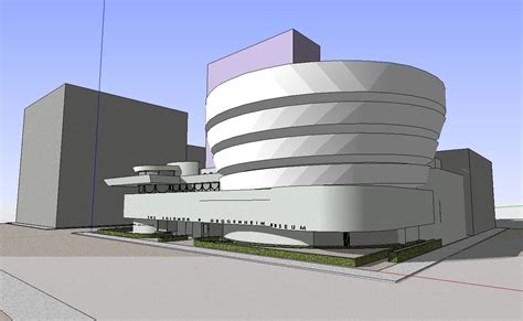 Sketchup 3d Architecture Models Guggenheim Museumfrank Lloyd Wright