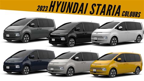 Hyundai Staria Wagon All Color Options Images Autobics