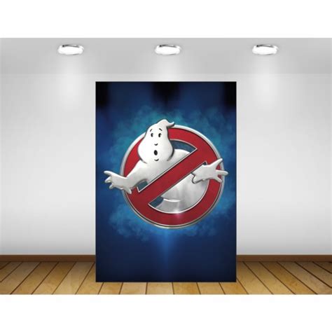 Painel Caça fantasmas Ghostbusters 1x2m Impressão Lona Elo7