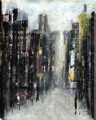 Gotham Cityscape II Wrapped Canvas Giclee Print Wall Art - Wall Decor ...