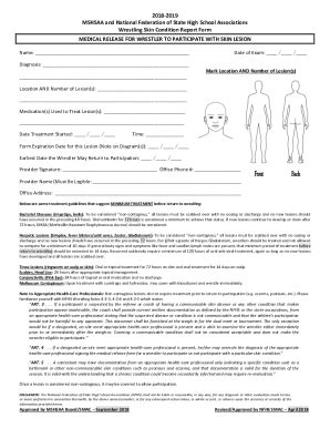 Fillable Online Nfhs Mshsaa Medical Release Form For Fax Email