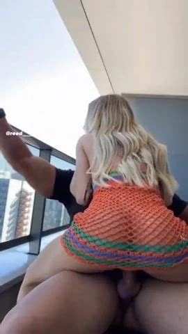 Blonde Fucking On Balcony Rubia Follando En Balcon American Porn XHamster