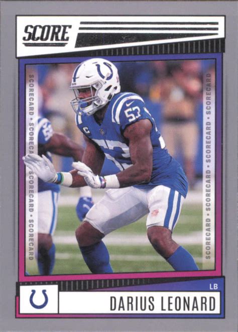 2022 Score Scorecard 14 Darius Leonard Indianapolis Colts Nfl Football Nm Mt Ebay