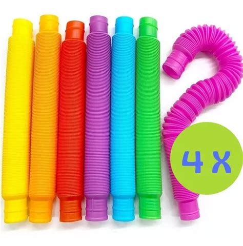 Kit Pop Tube Fidget Toy Tubo Plástico Sifão Sensorial Grande à venda em