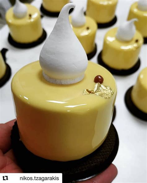 Repost Nikos Tzagarakis Caramel Tonka Passion Fruit Jelly Dacquoise