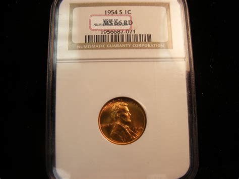 S Lincoln Wheat Cent Ms Red