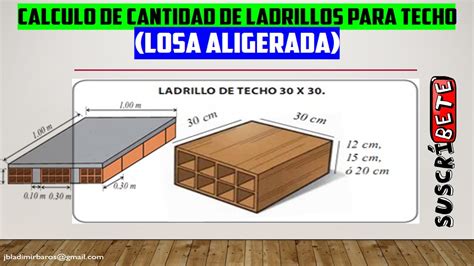 Calculo De Ladrillo De Techo Para Losa Aligerada Youtube