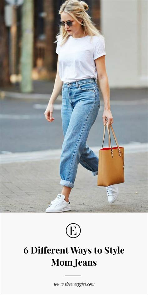 6 Different Ways To Style Mom Jeans Theeverygirl Outfit Jeans