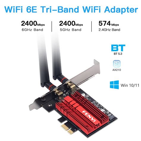 Adaptador Inal Mbrico Wifi E Intel Ax Mbps Pcie Bluetooth