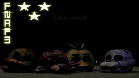 Five Nights At Freddys 3 Good Ending The End Three Stars Tutorial