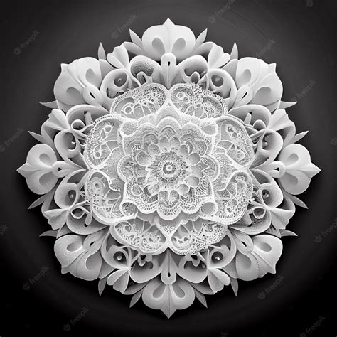 Premium Photo | White mandala background beautiful mandala wallpaper ...