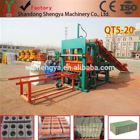 Shengya Brand Qt Hydroform Semi Automatic Concrete Hollow Paver