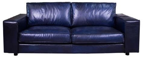 Casa Padrino Luxus Leder Sofa Dunkelblau X X H Cm