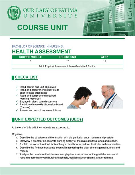 Cm3 Cu17 Assessment Of Male Genitalia And Rectum Bachelor Of