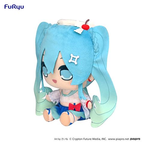 Hatsune Miku Melon Soda Float Ver Kyurumaru Big Plush Toy Furyu