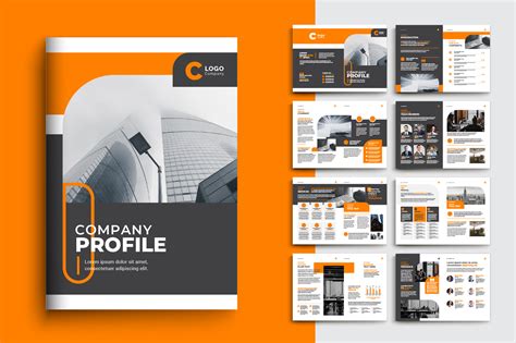 Company Profile Template Design Graphic By Vectortype · Creative Fabrica