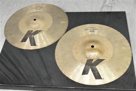 【やや傷や汚れあり】zildjian ジルジャン ハイハットシンバル Custom Hybrid Hi Hat Top Bottom 13