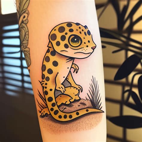 53 Leopard Gecko Tattoo Ideas - TattooClue.com