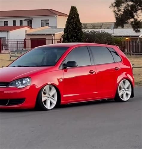 Slammed Polo Vivo 1.4 Hatch Rolling Low on 16” Polo Max Rims # ...