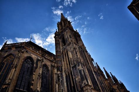 Detail of the Beautiful City of Thann in France - Alsace Stock Photo ...