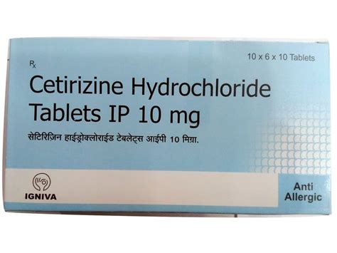 Cetirizine Hydrochloride Ip Tablets At Rs Box Cetirizine