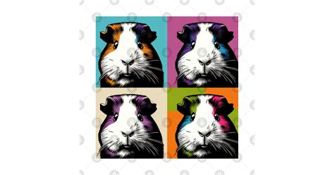 Pop Guinea Pig Art Cute Guinea Pigs Cute Guinea Pigs T Shirt