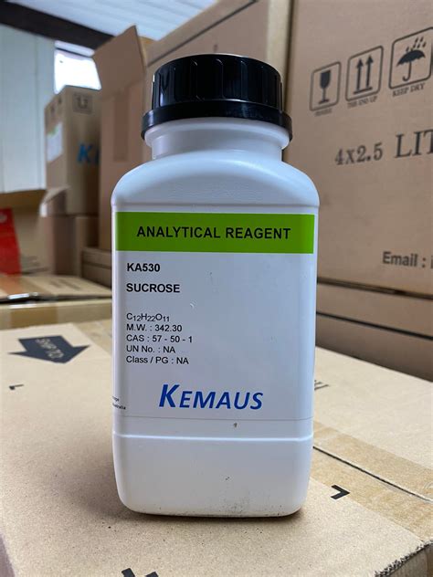 Sucrose AR grade 500 กรม ขวด ยหอ KemAus Australia แลป วลเล