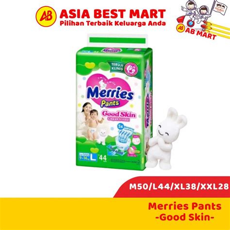 Jual Merries Pants Good Skin M L XL XXL Popok Celana Diapers Anak Bayi