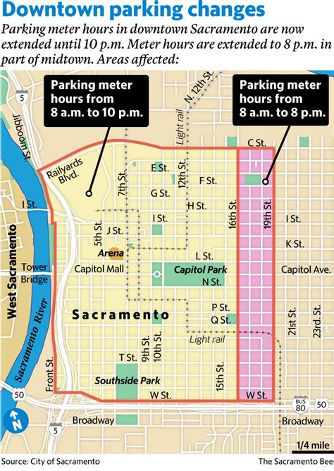 At Sacramento downtown parking meters, night-time citations will be