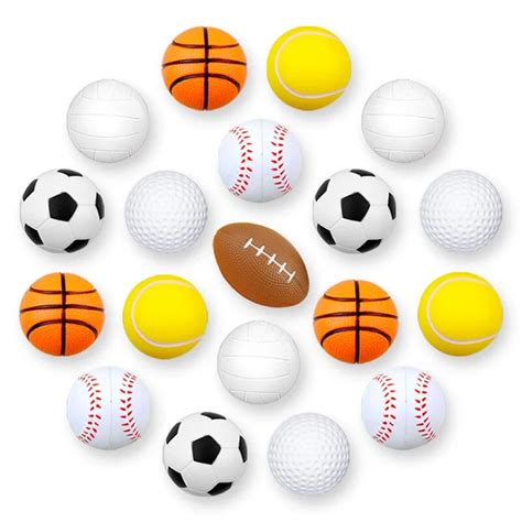 Funny Balls Cm Football Bouncy Balls Basketball Sports Parti Favors