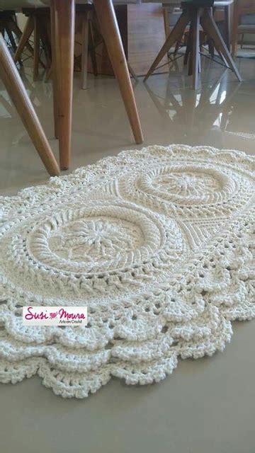 Sidney Artesanato Moda Casa A Elegancia Do Tapete De Crochet