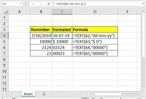 Cómo usar la función TEXTO en Excel