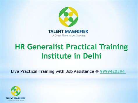 Hr Generalist Practical Training Institute In Delhi By Talent Magnifier Issuu