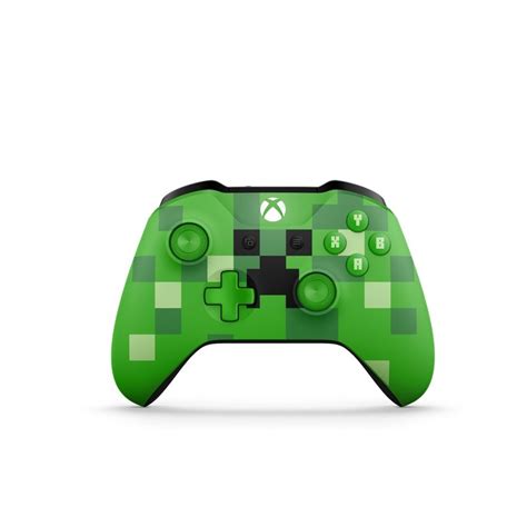 Controle Joystick Sem Fio Microsoft Xbox One Minecraft Creeper Especial Edition Microsoft Em