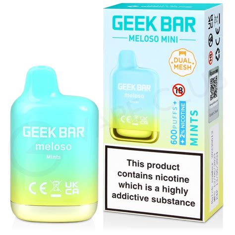 Geek Bar Meloso Mini Mints Disposable Vape 3 For 12