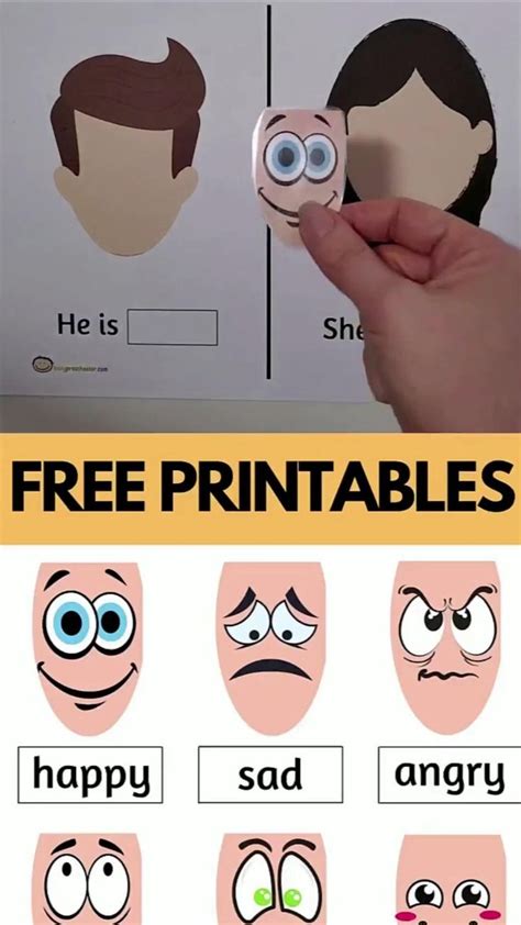 Feelings And Emotions Free Printable Emotions Preschool Activities Emotions Preschool Emotions