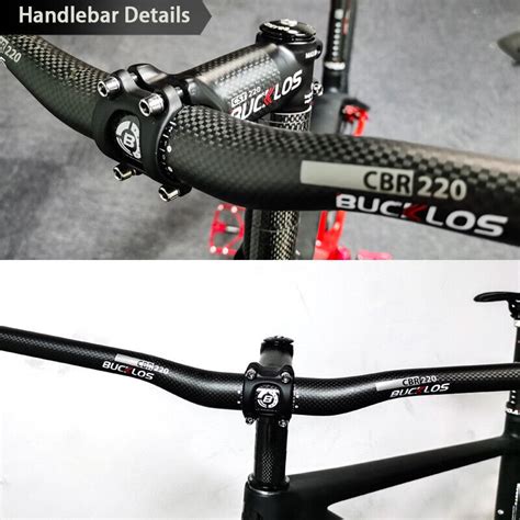 Bucklos Handlebar Mm Aluminum Carbon Fiber Mountain Bike Bars